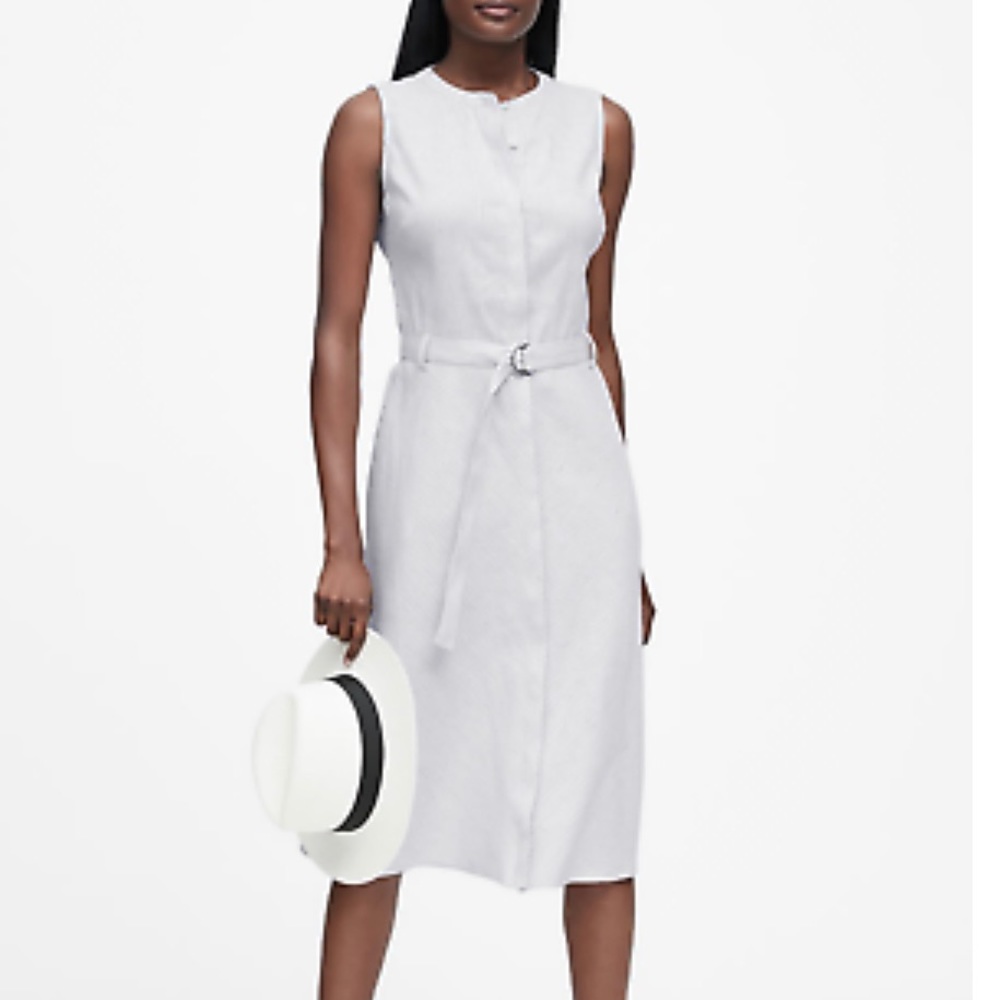 Banana Republic Stripe Linen Dress